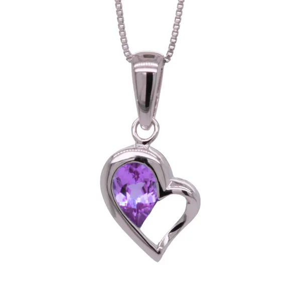 Amethyst Heart Pendant Rasmussen Diamonds Mount Pleasant, WI