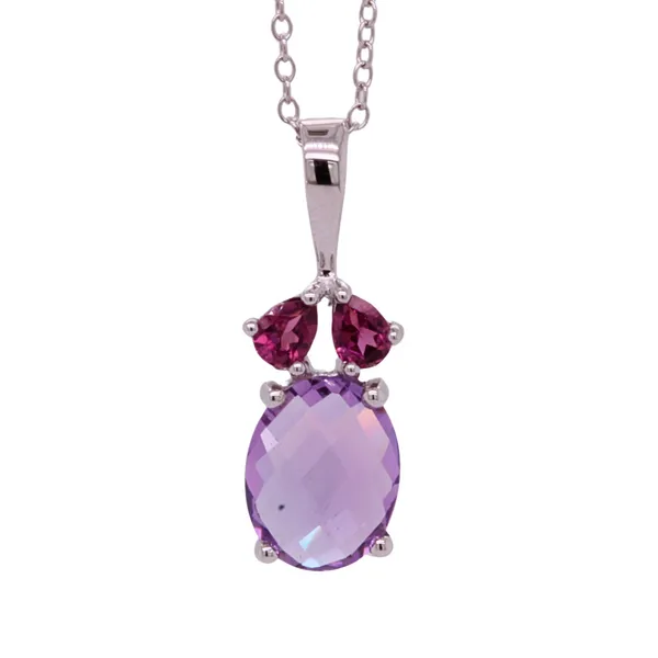 Amethyst And Rhodolite Garnet Pendant Rasmussen Diamonds Mount Pleasant, WI