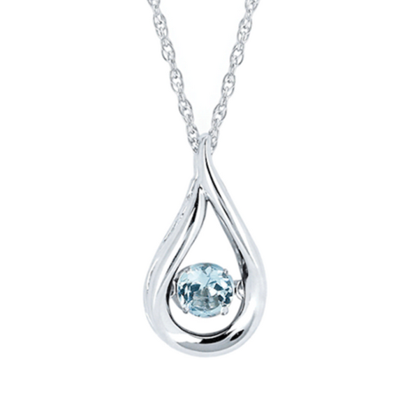 Sterling Silver Aqua Pendant Rasmussen Diamonds Mount Pleasant, WI