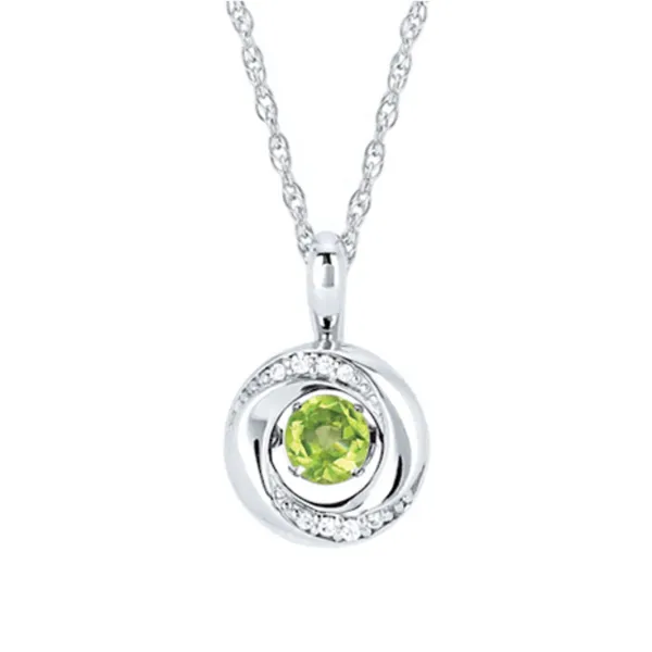 Peridot and Diamond Pendant