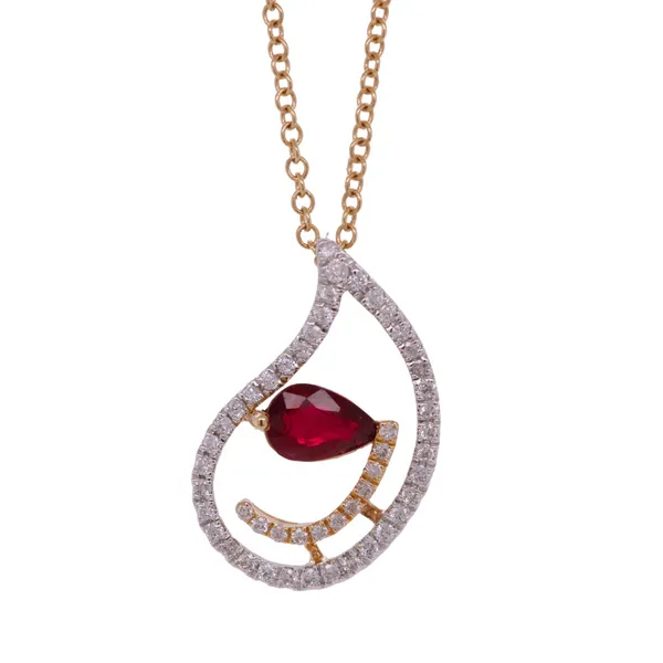 Ruby And Diamond Pendant similar item image