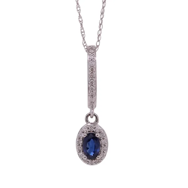 Sapphire And Diamond Pendant
