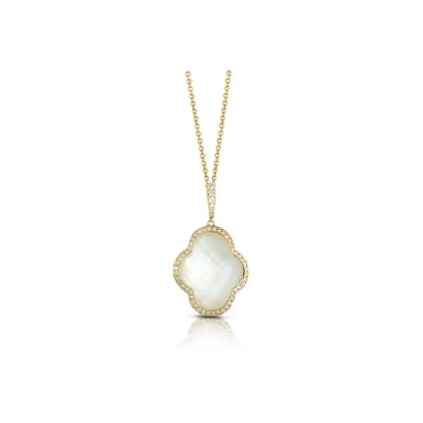 Doves Mother Of Pearl And Diamond Pendant