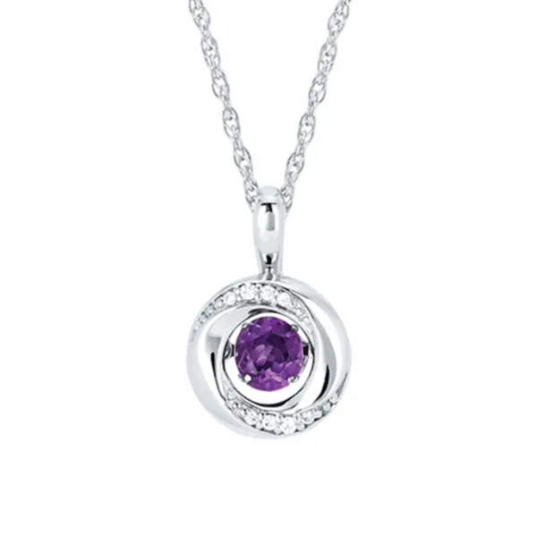 Amethyst and Diamond Pendant Rasmussen Diamonds Mount Pleasant, WI