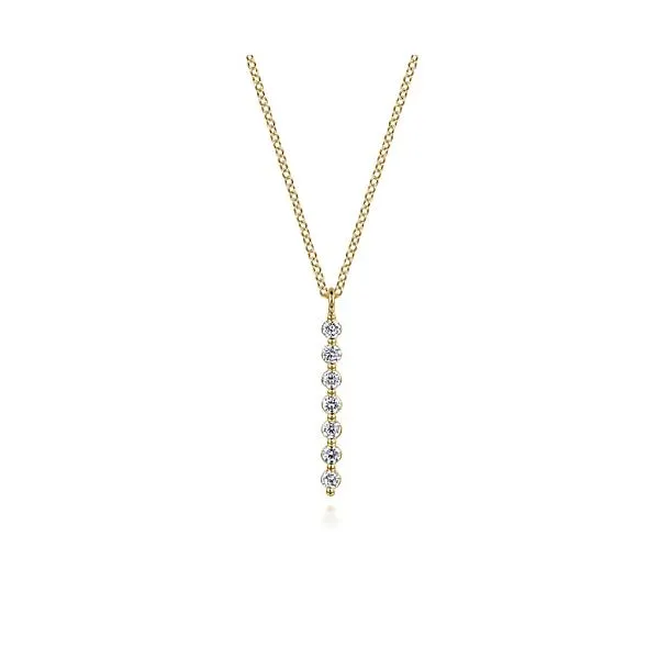 White Sapphire Bar Necklace Rasmussen Diamonds Mount Pleasant, WI