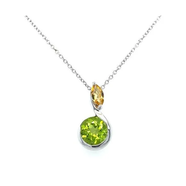 Peridot And Citrine Pendant Rasmussen Diamonds Mount Pleasant, WI