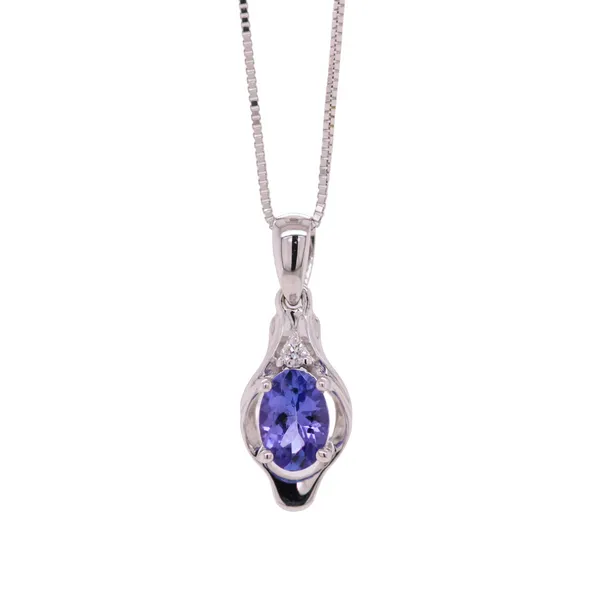 Tanzanite And Diamond Pendant Rasmussen Diamonds Mount Pleasant, WI