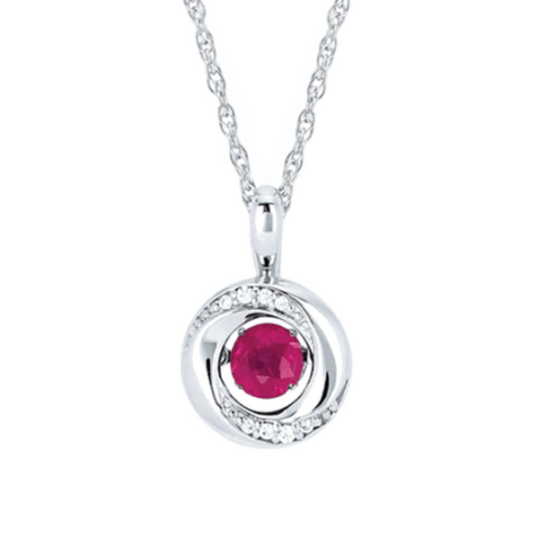 Ruby and Diamond Pendant Rasmussen Diamonds Mount Pleasant, WI