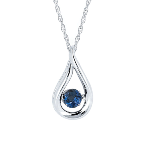 Sterling Silver Sapphire Pendant Rasmussen Diamonds Mount Pleasant, WI