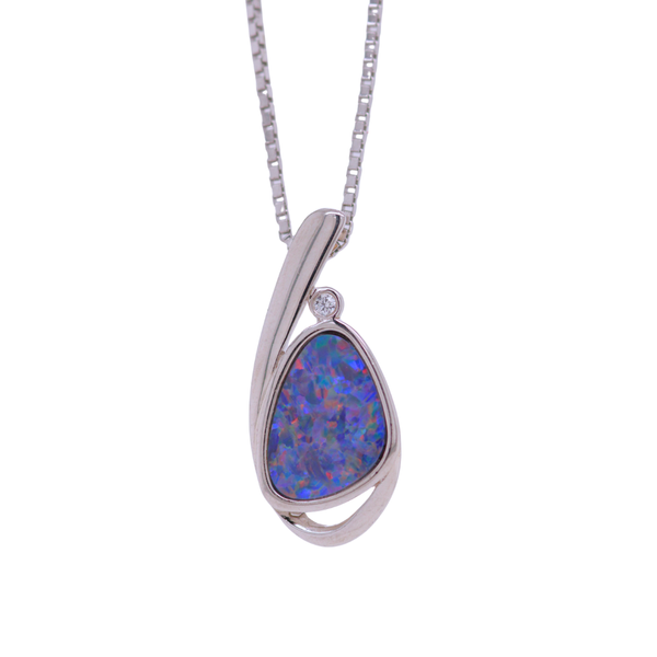 Opal Freeform Pendant Rasmussen Diamonds Mount Pleasant, WI