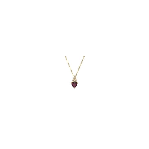 Garnet And Diamond Pendant Rasmussen Diamonds Mount Pleasant, WI