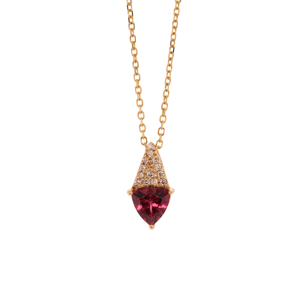 Garnet And Diamond Pendant Rasmussen Diamonds Mount Pleasant, WI