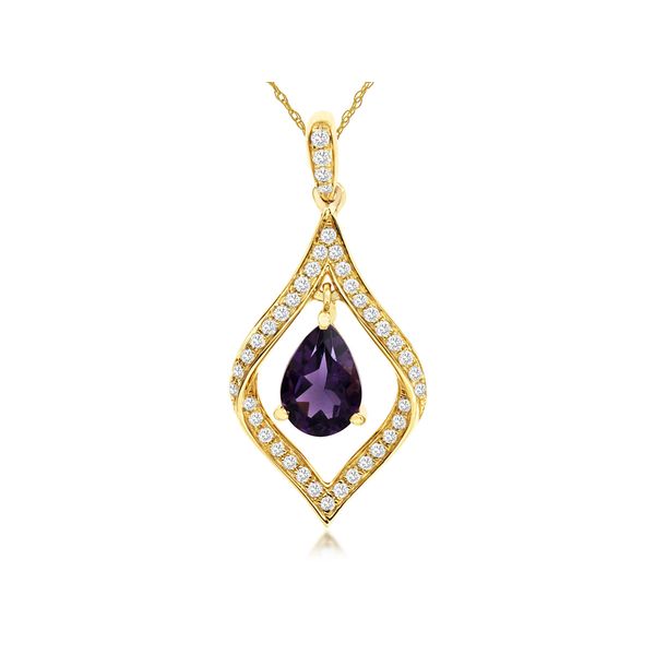 Amethyst And Diamond Pendant Rasmussen Diamonds Mount Pleasant, WI