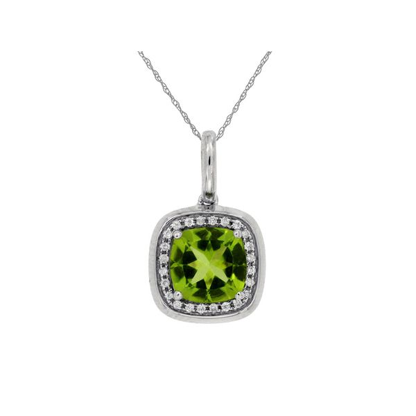 Peridot And Diamond Pendant Rasmussen Diamonds Mount Pleasant, WI