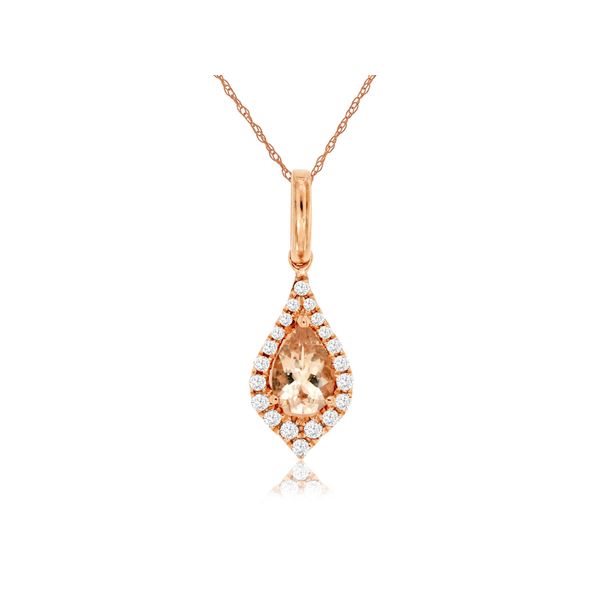 Morganite And Diamond Pendant Rasmussen Diamonds Mount Pleasant, WI