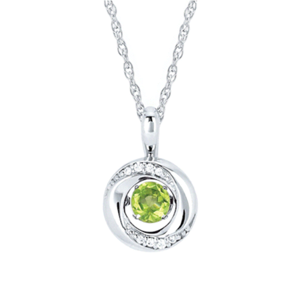 Peridot and Diamond Pendant Rasmussen Diamonds Mount Pleasant, WI