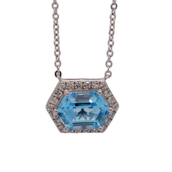 Blue and White Topaz Necklace Rasmussen Diamonds Mount Pleasant, WI