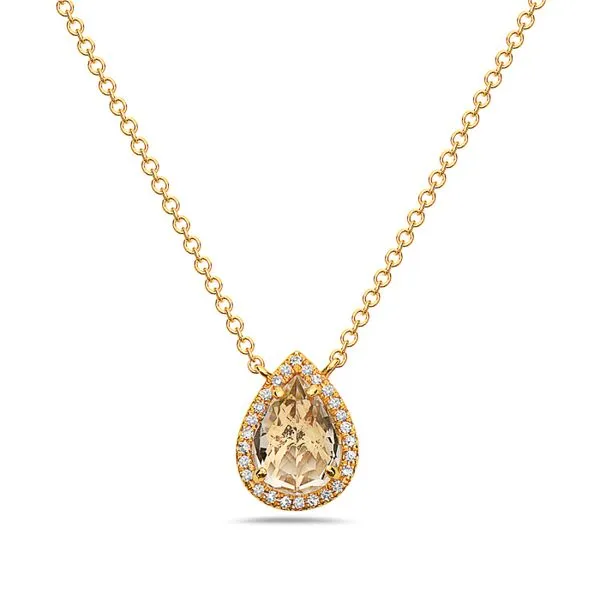 White Topaz and Diamond Necklace Rasmussen Diamonds Mount Pleasant, WI