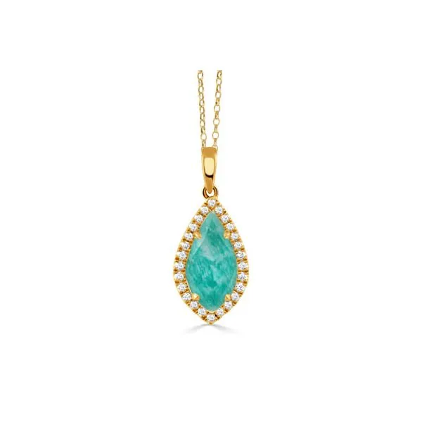 Doves Amazonite And Diamond Pendant Rasmussen Diamonds Mount Pleasant, WI