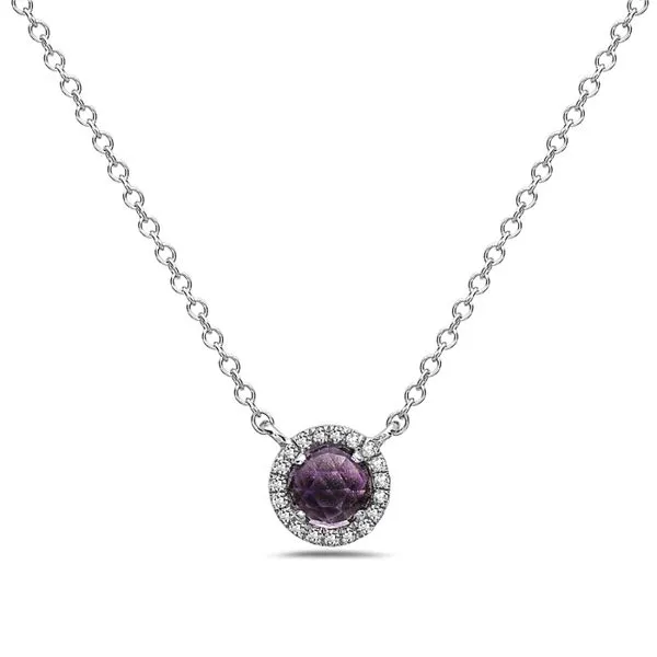 Amethyst And Diamond Necklace Rasmussen Diamonds Mount Pleasant, WI