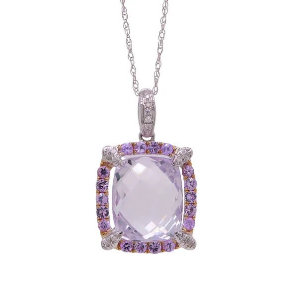 Amethyst, Pink Sapphire And Diamond Pendant Rasmussen Diamonds Mount Pleasant, WI