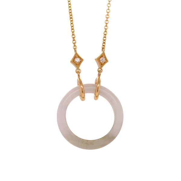 Jade Ring And Diamond Necklace Rasmussen Diamonds Mount Pleasant, WI