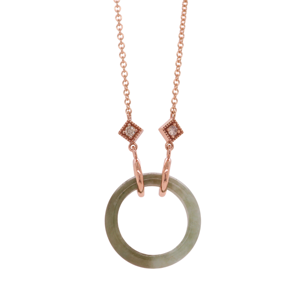 Jade Ring And Diamond Necklace Rasmussen Diamonds Mount Pleasant, WI