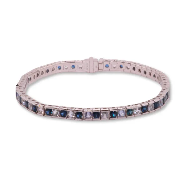 Blue Sapphire Bracelet Rasmussen Diamonds Mount Pleasant, WI