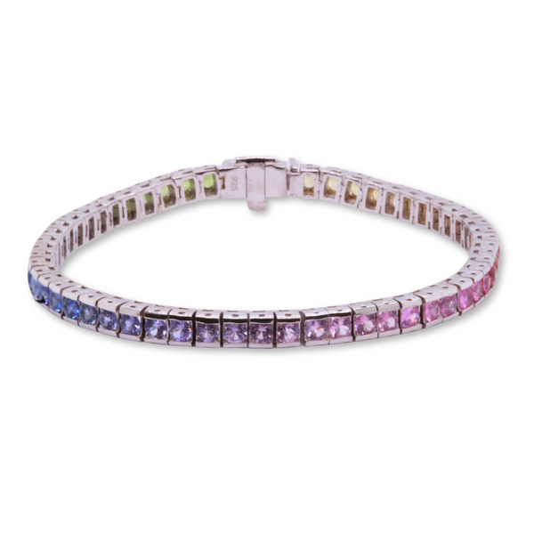 Rainbow Sapphire Bracelet Rasmussen Diamonds Mount Pleasant, WI