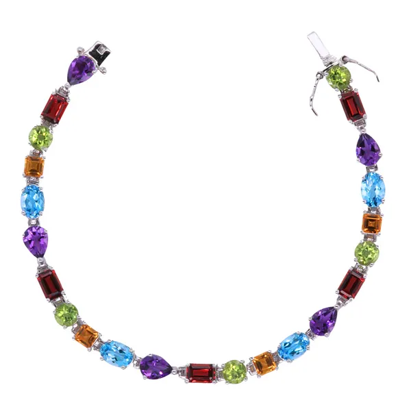 Multi Colored Gemstone Bracelet Rasmussen Diamonds Mount Pleasant, WI