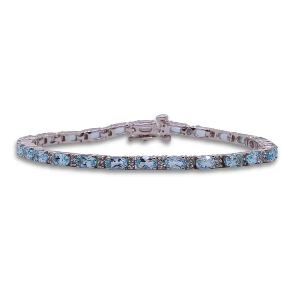 Blue and White Topaz Bracelet Rasmussen Diamonds Mount Pleasant, WI