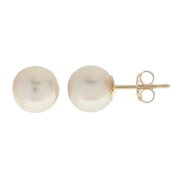 7mm Freshwater Pearl Earrings Rasmussen Diamonds Mount Pleasant, WI