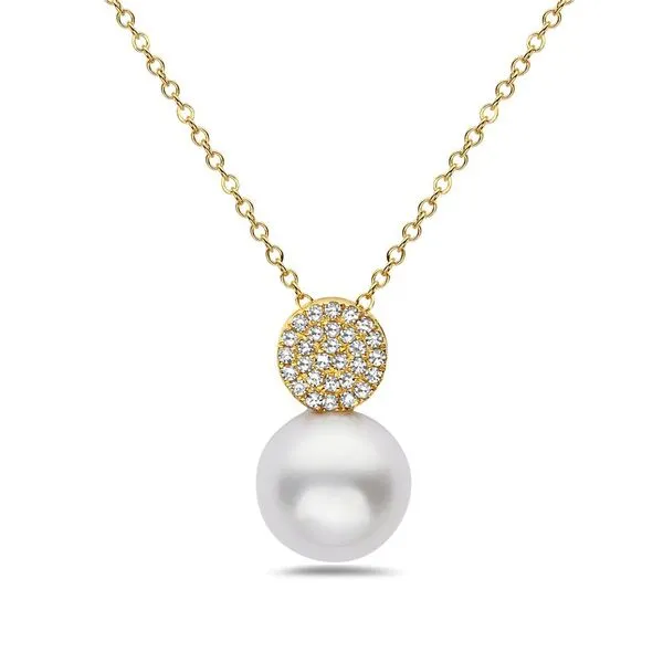 Fresh Water Pearl And Diamond Neckace Rasmussen Diamonds Mount Pleasant, WI