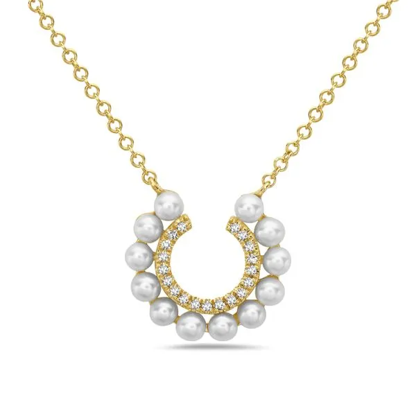 Pearl And Diamond Necklace similar item image