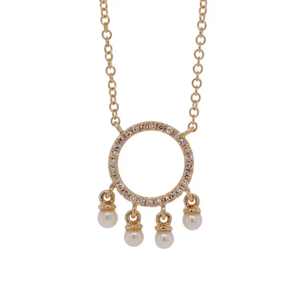 Pearl Dangle Necklace Rasmussen Diamonds Mount Pleasant, WI