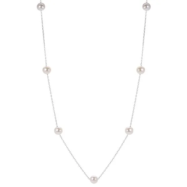 Freshwater Pearl Station Necklace Rasmussen Diamonds Mount Pleasant, WI