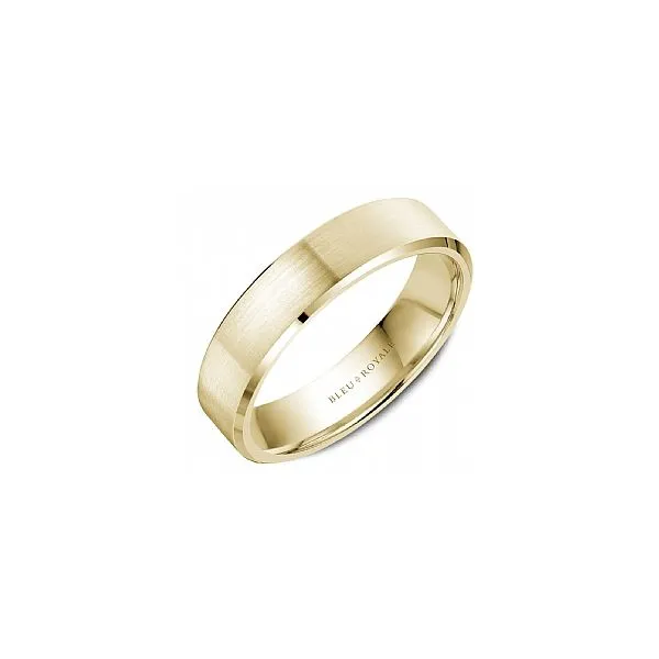 Yellow Gold Mens Wedding Band Rasmussen Diamonds Mount Pleasant, WI