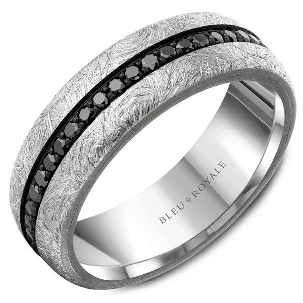 Black Diamond Mens Wedding Band Rasmussen Diamonds Mount Pleasant, WI