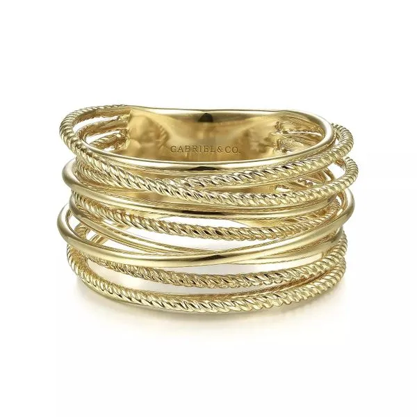 Gabriel and Co. Twisted Rope Ring Rasmussen Diamonds Mount Pleasant, WI