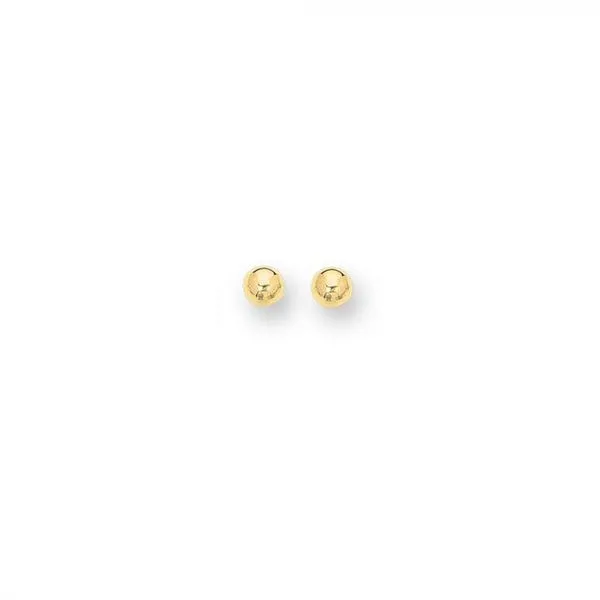 Yellow Gold 6mm Earrings Rasmussen Diamonds Mount Pleasant, WI