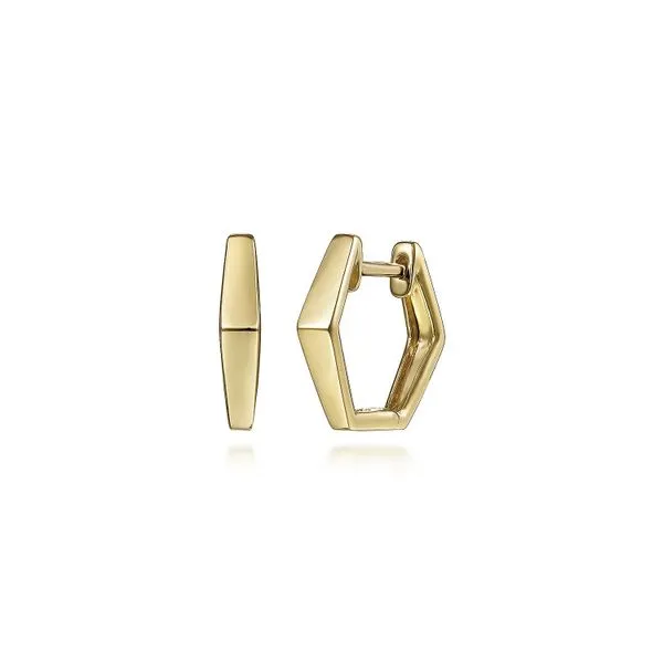 Gabriel and Co. Yellow Gold Earrings Rasmussen Diamonds Mount Pleasant, WI
