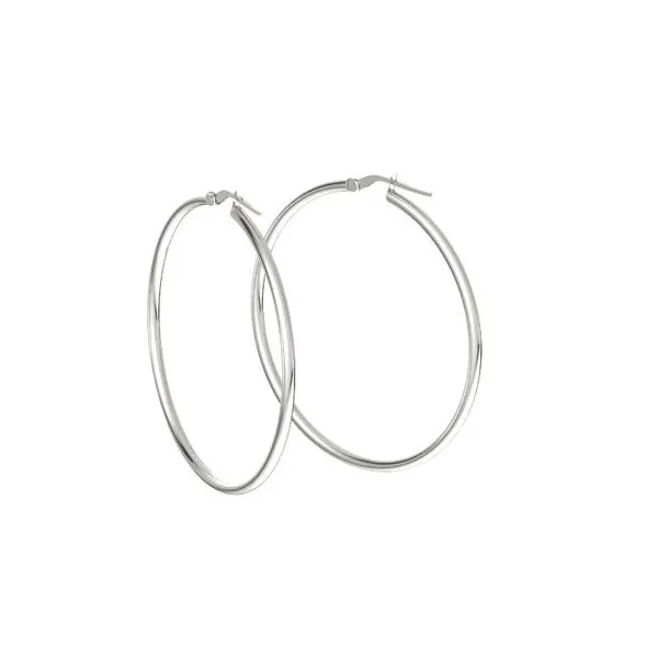 White Gold 35mm Earrings Rasmussen Diamonds Mount Pleasant, WI