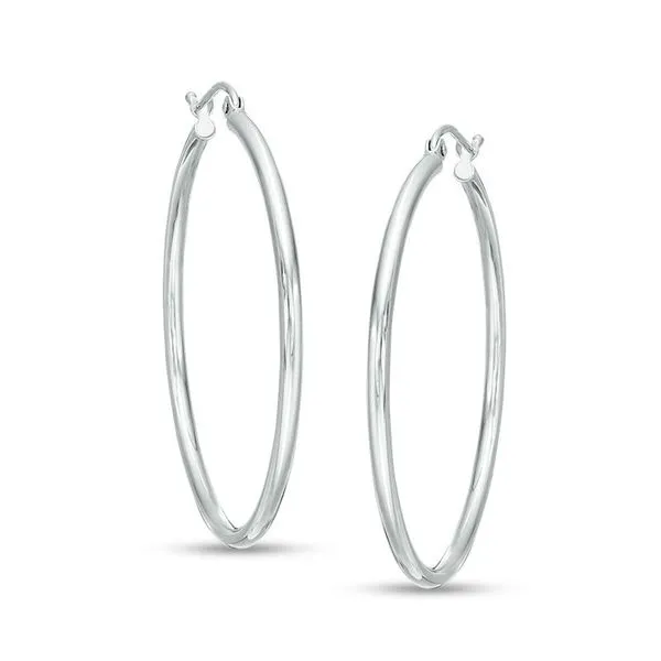 White Gold 40mm Earrings Rasmussen Diamonds Mount Pleasant, WI
