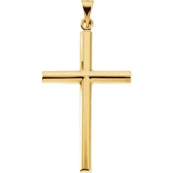 Yellow Gold Cross Pendant Rasmussen Diamonds Mount Pleasant, WI