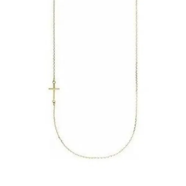 Yellow Gold Cross Necklace Rasmussen Diamonds Mount Pleasant, WI