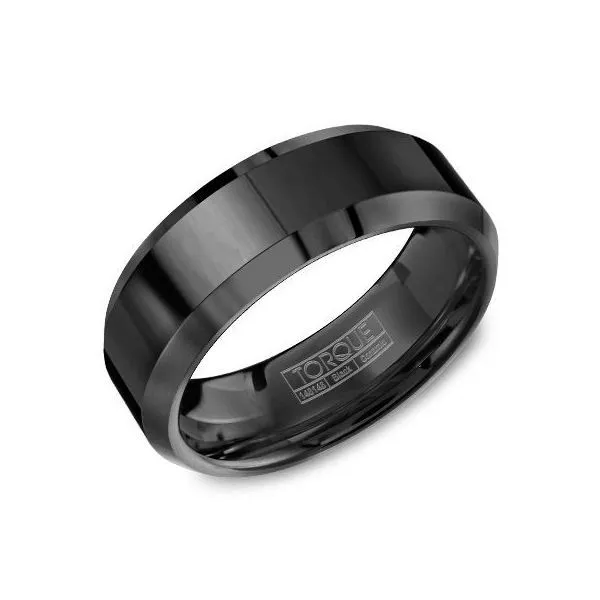 Black Ceramic Wedding Band Rasmussen Diamonds Mount Pleasant, WI