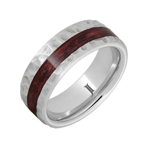 Barrel Aged™ Serinium® Ring With Cabernet Wood Inlay Rasmussen Diamonds Mount Pleasant, WI