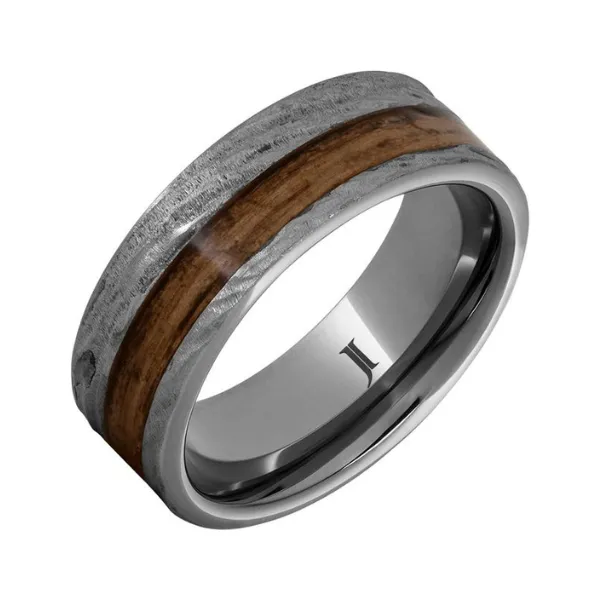 Rugged Tungsten Mens Wedding Band