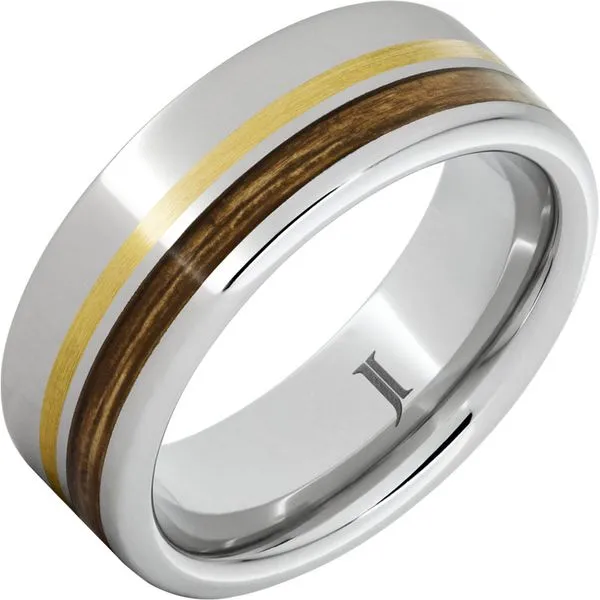 Oak Bourbon Barrel Mens Ring