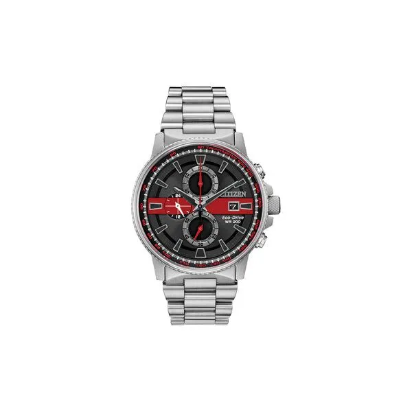 Citizen Mens Thin Red Line Watch
